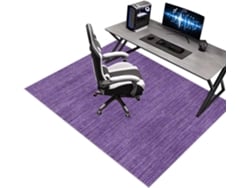 Tapete Cadeira Protetor Piso Escritório Antiderrapante 80 X 140 Cm Madeira Gamer,