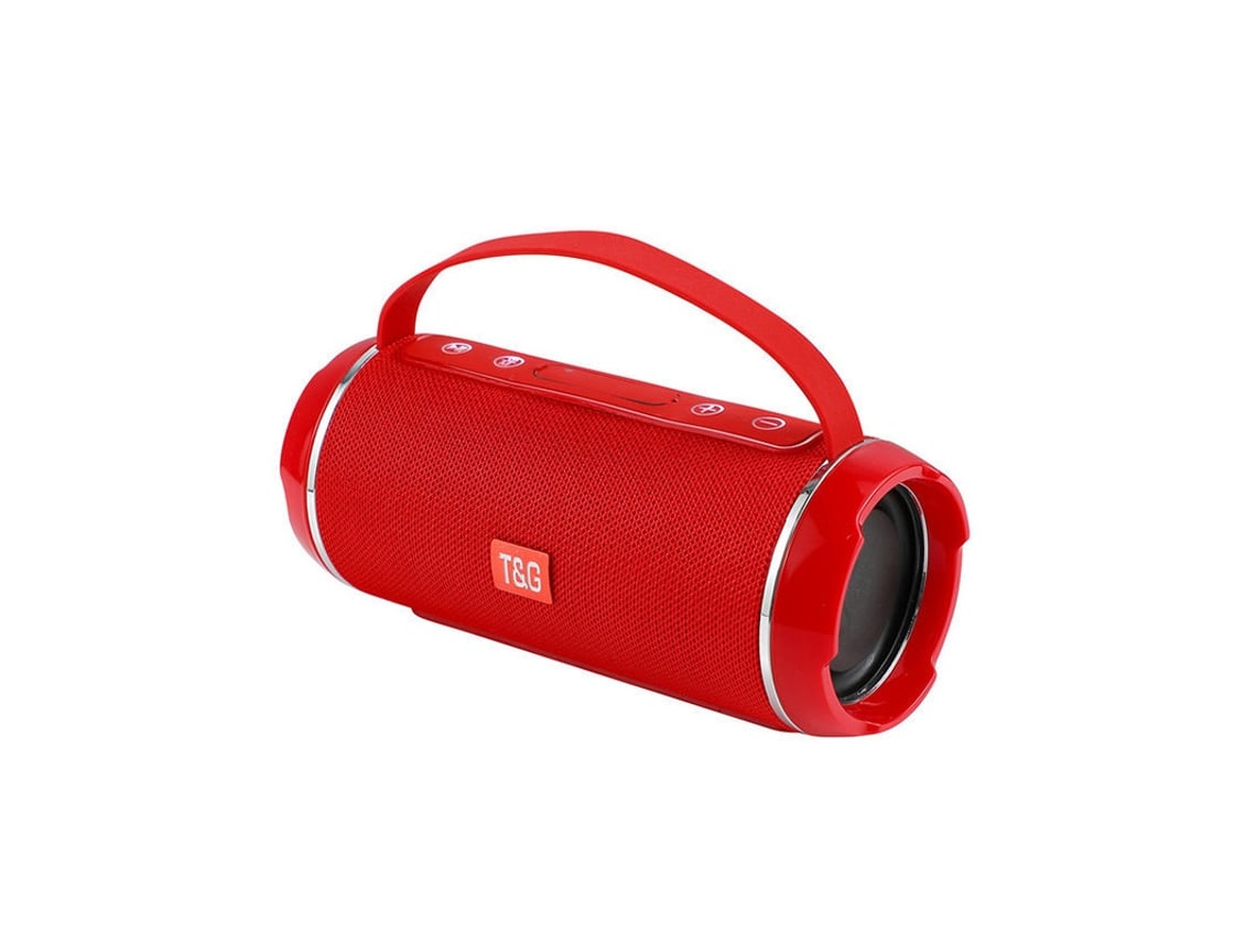 Altavoz Portátil Mdug, Batería Recargable De Iones De Litio De 1200 Mah, Compatible Con Teléfonos, Tabletas, Ordenadores Y Televisores(rojo)