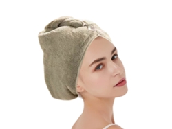 Conjunto de Toalla KOFIHETY Rápida Secado Cabello Paquete Gris - 3pcs (Talla Única)