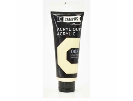 Tinta Acrílica CAMPUS (Amarillo Pastel N°002 - 100ml)