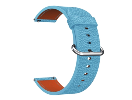 Correa de piel auténtica 22mm hebilla clásica para Samsung Gear S3 Classic/Galaxy Watch 46mm - azul cielo