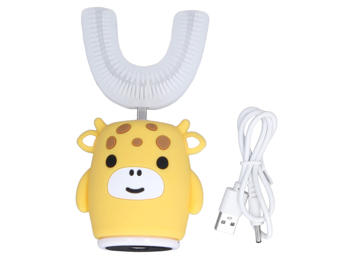 Cepillo De Dientes Eléctrico Ultrasonico Rechargeable Para Niños Con Forma U Inteligente