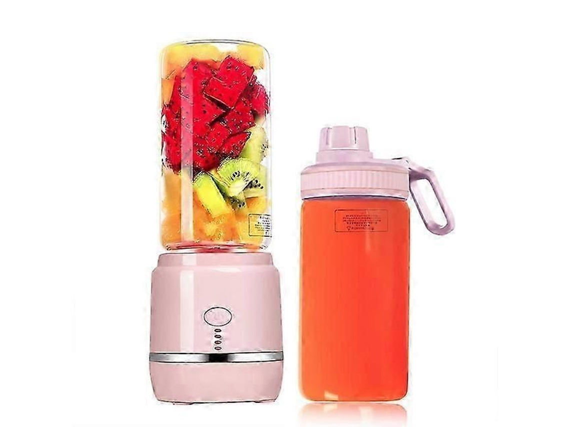Licuadora eléctrica portátil USB, mini batidora de frutas, extractor de frutas, procesador de alimentos, batidos, licuadora de leche, vaso