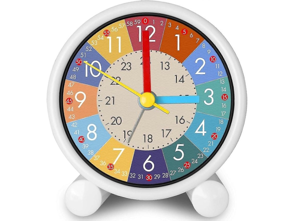 Reloj despertador infantil GOKOCO con reloj de pared, diseño de dinosaurio, silencioso.