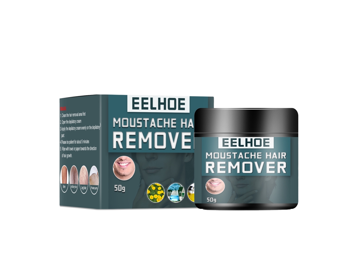 Crema depilatoria suave para hombres - Fórmula rápida y no irritante para rostro, axilas, piernas y pecho - 50 g