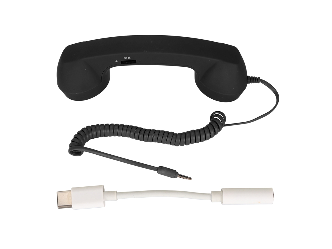 Auriculares Aetheria Retro Anti-Radiación USB-C y de 3,5 mm para smartphones - Negro