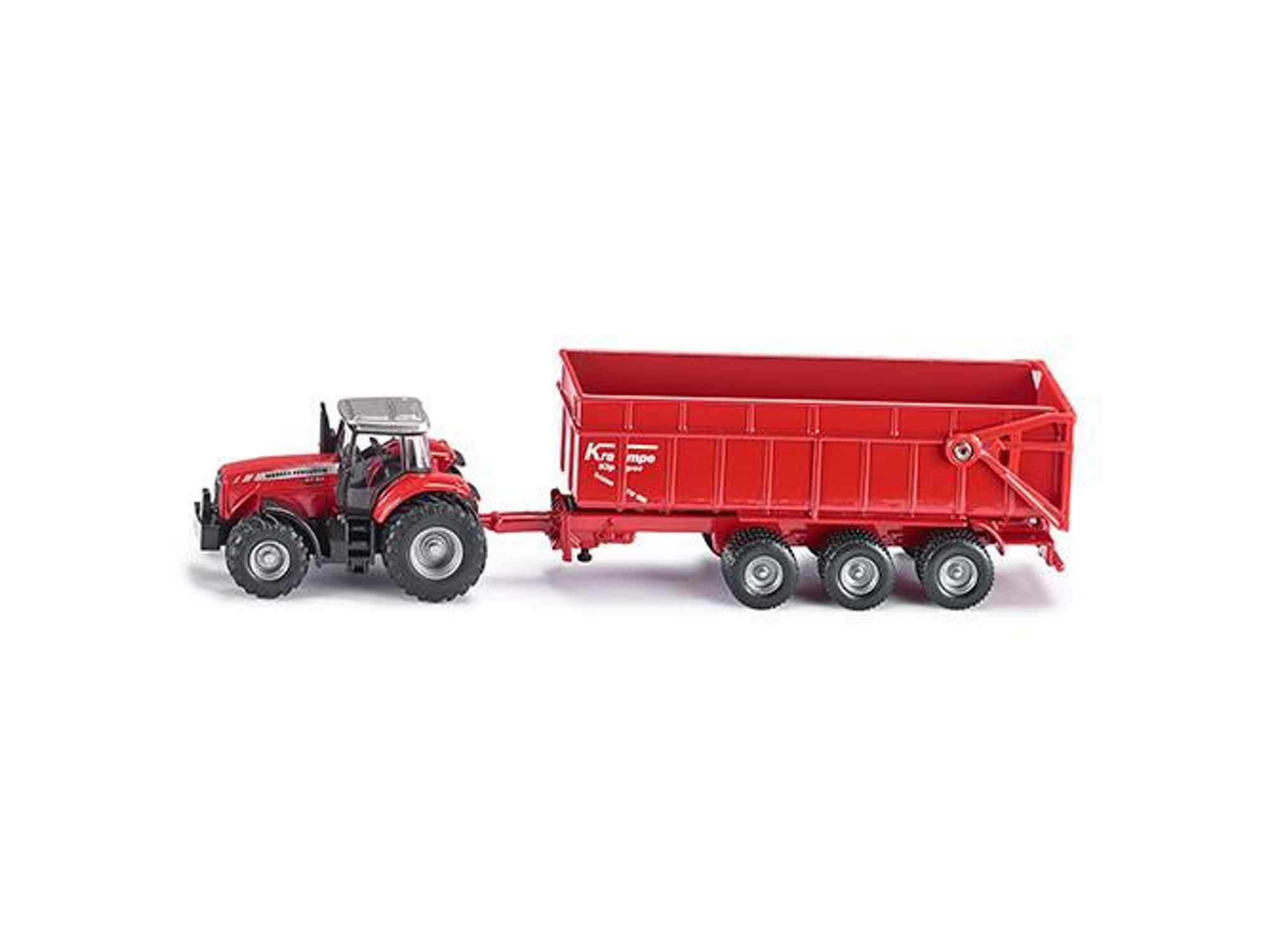 Vehículo SIKU Tractor Massey Ferguson Com Reboque