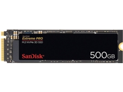 Disco SSD Interno SANDISK Extreme Pro (500 GB - M.2 PCI-Express - 3400 MB/s) — 3400 MB/s | M.2 PCIe 3.0 x 4 NVMe