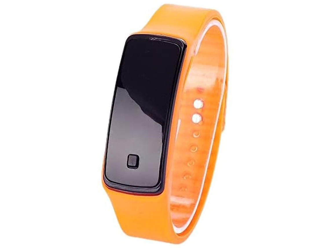 Reloj Digital Led Deportivo Rectangular Negro