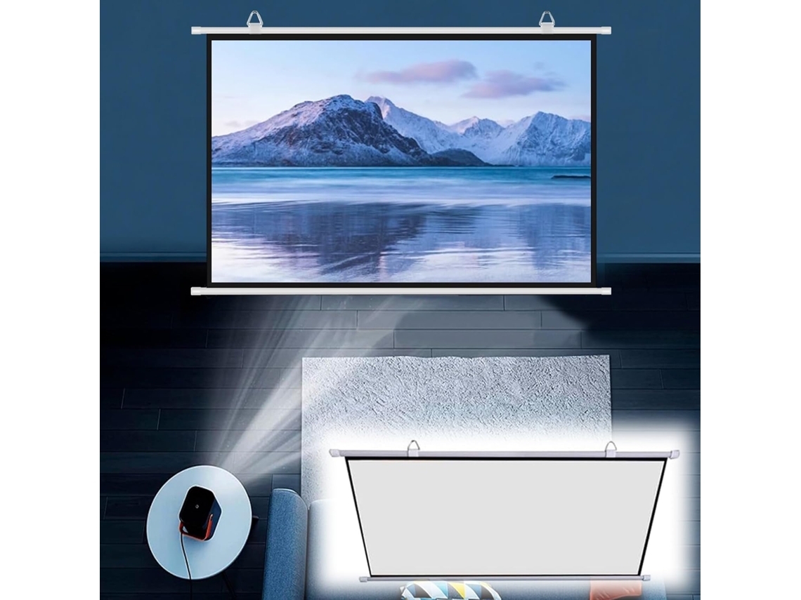 Pantalla De Proyección Para Cine En Casa, Formato 16:9/4:3, Pantalla De Proyección Portátil De 30 Pulgadas/40