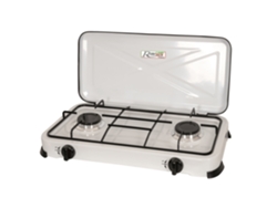 Placa Gas Portátil RIBILAND 2X2200K Prf350 con 2 Quemadores