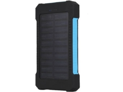 Powerbank Solar KLACK T00268 (10000mAh - 2 USB - 1 MicroUSB - Negro)