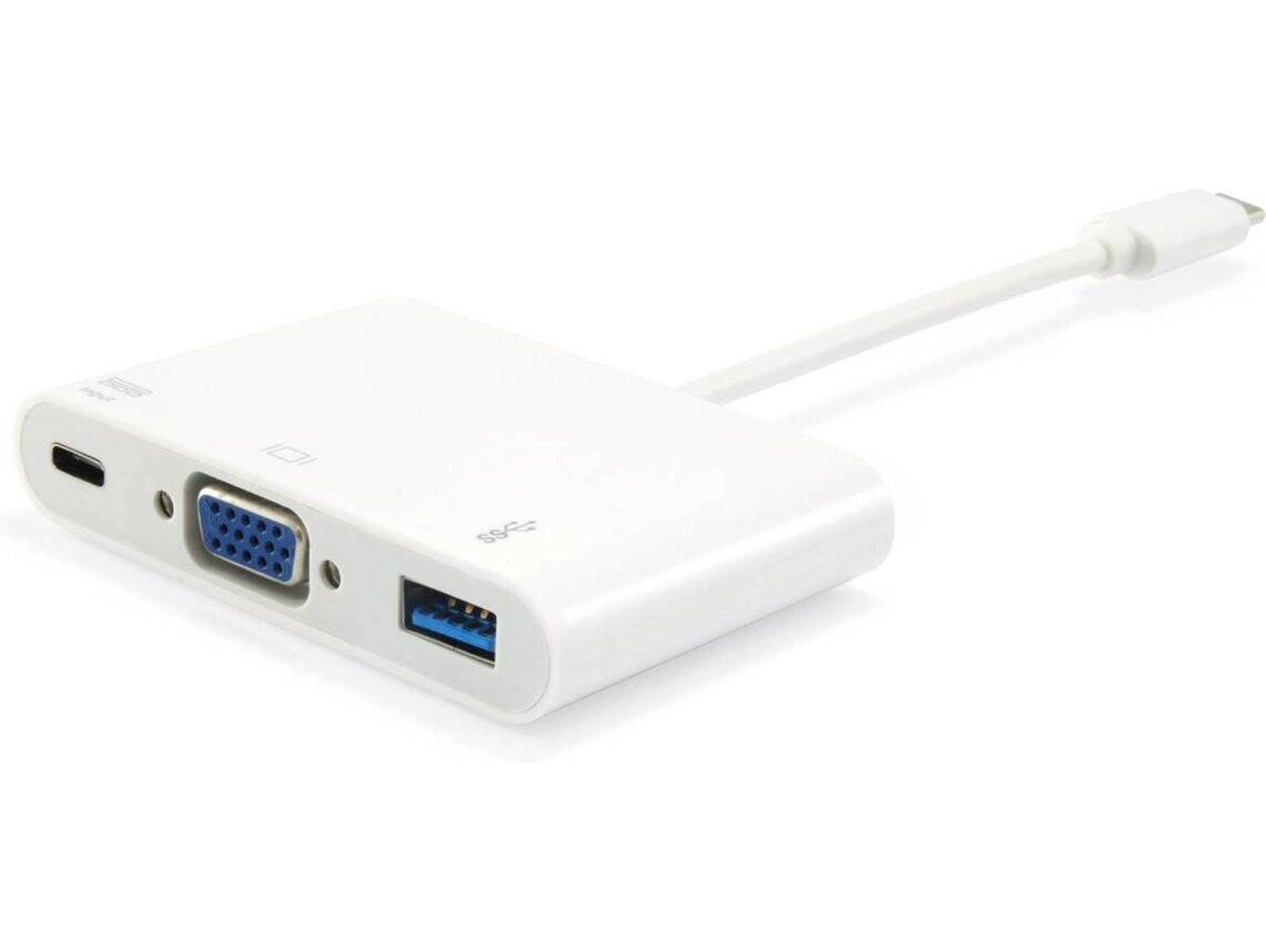 Adaptador EQUIP USB C para VGA USB A y PD (Hembra-Hembra - 15 cm)