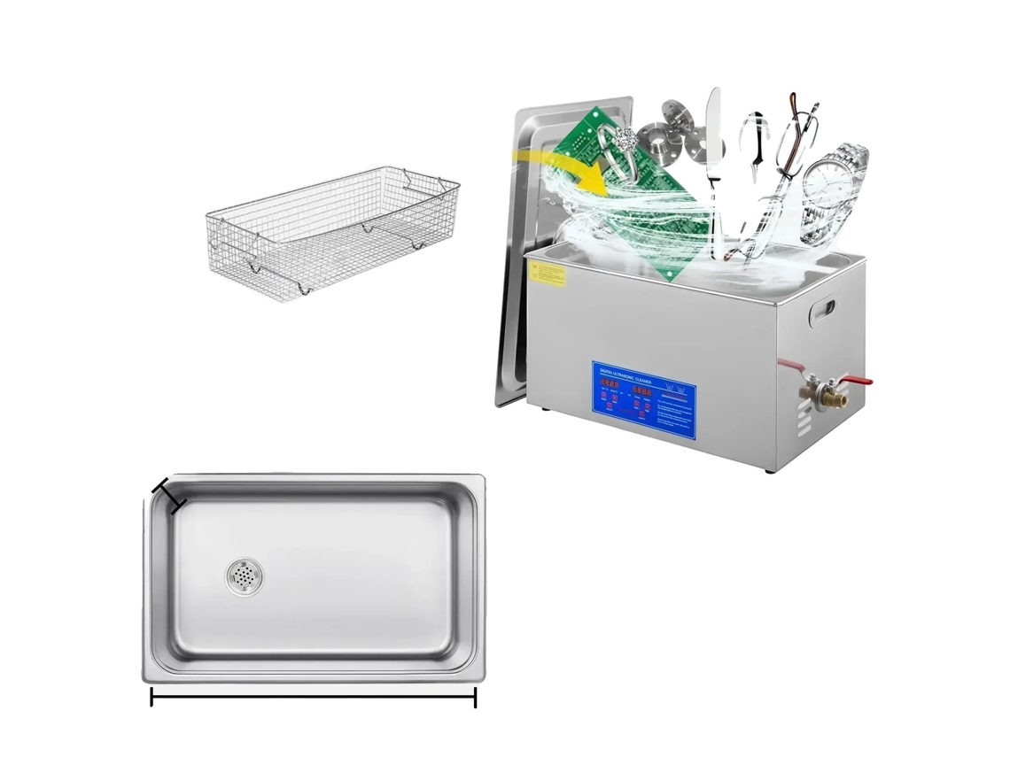 Limpiador ultrasónico, potencia de limpieza profunda, fácil de usar, 22L JPS 80A OEM