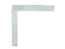 Soporte De Ventana De Cabeza Cuadrada 20x2 L.190 Galvanizado Blanco Afbat