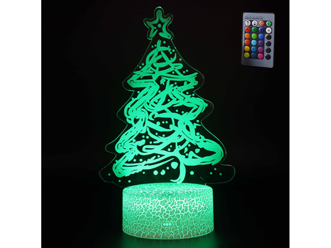 Candeeiro De Mesa 3D Da Serie Árvore De Natal - Consulte La Nota 5 Para Detalles JEIIBRZUI
