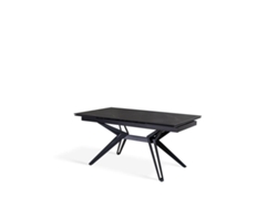 Match 3 - Mesa extensible (160/240 x 90 cm) en Cerámica Negra STONES