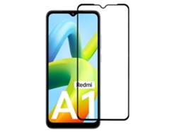 EVELATUS Full Cover 2.5D Vidrio Xiaomi Redmi A1 / A1 / A2 / A2 Antiestático / Pegamento Japonés Negro