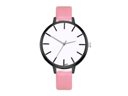 Reloj De Pulsera De Aleación Para Mujer Con Esfera Redonda Y Pantalla Analógica De Cuarzo (rojo)
