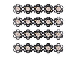 20 Chips Led De Aluminio, Perlas Lámpara Amarillas Con Sustrato Aluminio Para Accesorios Iluminación