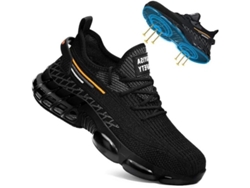Zapatos De Seguridad Para Hombre Con Puntera De Acero, Calzado De Trabajo Antideslizante, Zapatos Para Construcción Con Amortiguación De Aire - 39