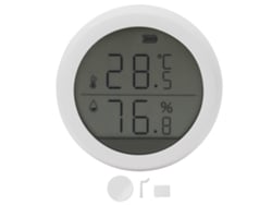 Sensor Inalámbrico Inteligente Zigbee De Temperatura Y Humedad Con Pantalla Led Para El Hogar Y La Oficina.
