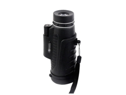 Telescopio monocular con zoom óptico de 40x60 y trípode con clip para teléfono Yizhood (negro)