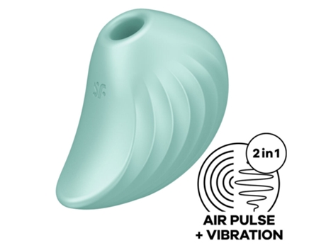 Vibrador y SATISFYER Pearl Diver - Verde