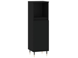 Maison Exclusive - Armario De Baño Madera Contrachapada Negro 30x30x100 Cm