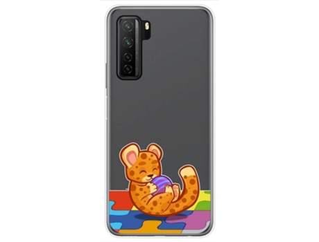 Carcasa Huawei P40 Lite 5G TUMUNDOSMARTPHONE Dibujos Transparente Multicolor