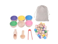 -juguete De Bolas De Clasificación Por Color Para Niños: Desarrollo De Habilidades, Interactivo Y Seguro Con Bolas En Tazas