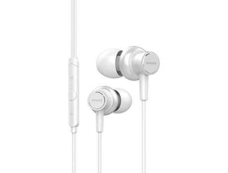 Auriculares con Cable AIWA ESTM-500WT (In Ear - Micrófono - Blanco)