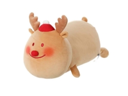 Hombrecito de jengibre navideño, árbol de Navidad, reno navideño, estrella navideña, almohada de peluche infantil, regalo para eventos Hengjian