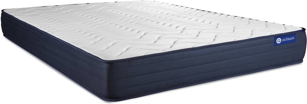 Conjunto de Somier Blanco + Colchón ACTISOM Actiflex Life (135x200 cm - Muelles Ensacados)