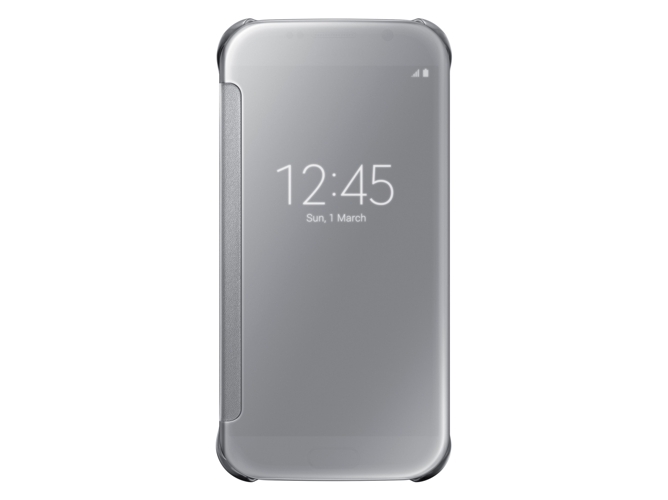 Funda SAMSUNG Galaxy S6 Clear View Plateado