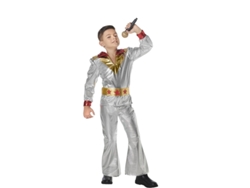 Disfraz Unisex CAR&GUS disco de plata de los 70 (Tam.: 7-9 anos)
