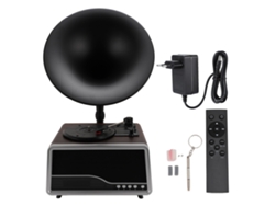 Tocadiscos Portátil Con Bluetooth, Estilo Retro, Inalámbrico, Subwoofer, Para Sala De Estar, Café, Enchufe De La Ue De 100 A 240 V