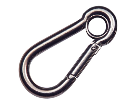 Mosqueton Bombero Inoxidable Con Ojo. 100 mm Uso domestico WOLFPACK
