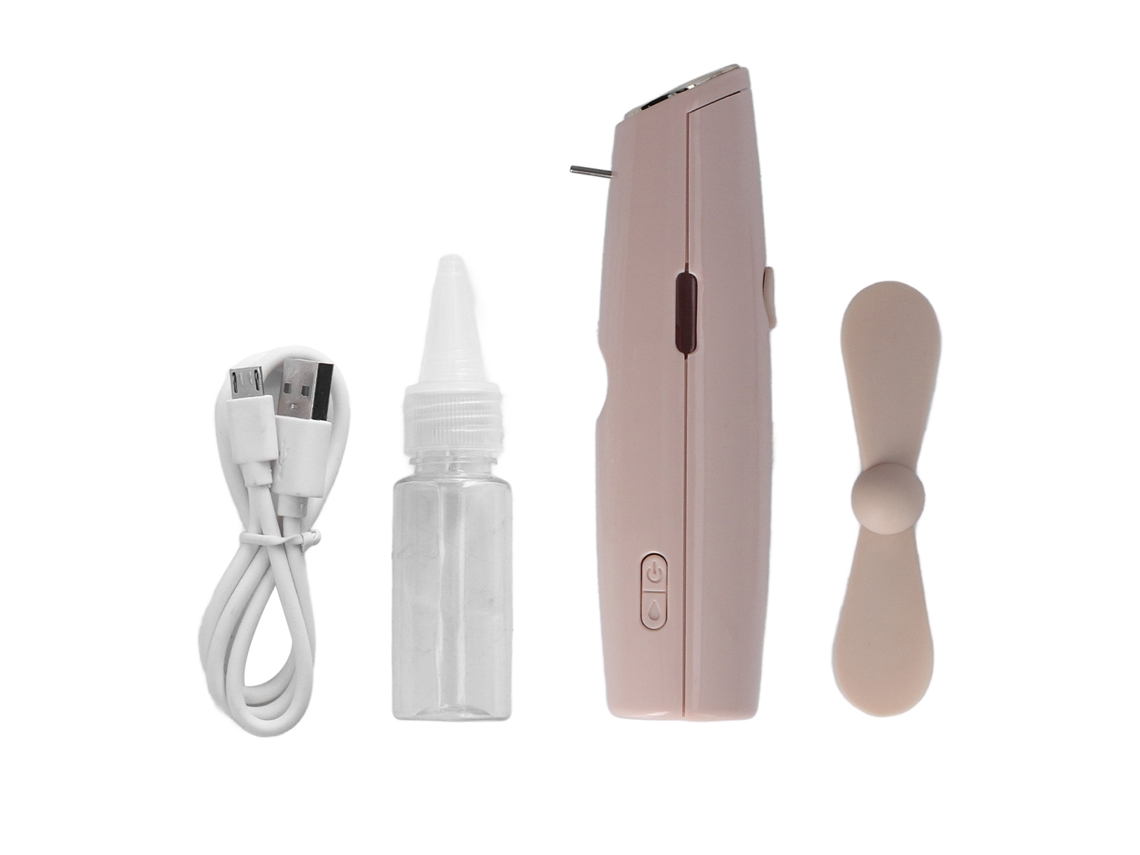 Ventilador portátil recargable por USB - Rosa