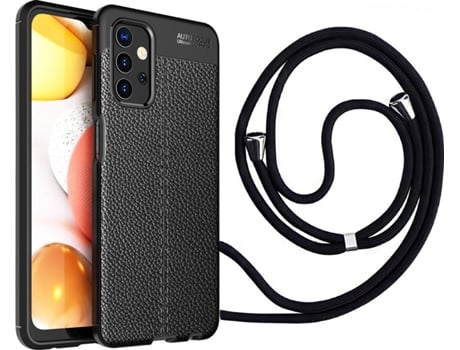 Funda samsung A32 5G Rugged Leather con Collar Negro
