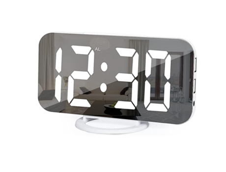 Despertador con cargador USB 12/24h, modo de atenuador automático