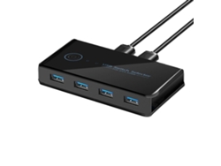 Conmutador Kvm Usb Compartido, 2 Entradas, 4 Salidas, Pc, Teclado