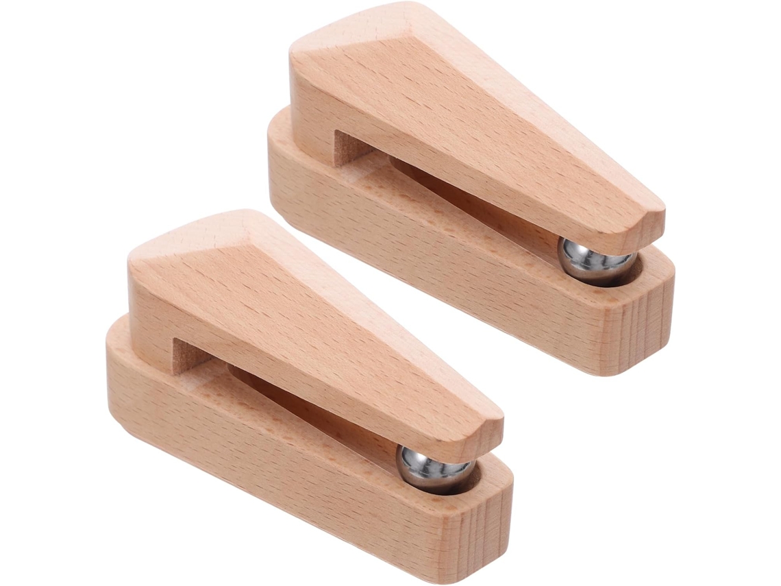 Ganchos De Pared Madera Natural Para Edredones Y Tapices, Instalación Sin Taladro, Diseño Rústico