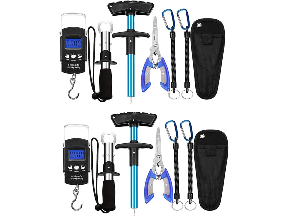 2 Herramientas Para Quitar Anzuelos, Báscula Digital Portátil Para Peces, Kit De Pesca Combinado Con Alicates.