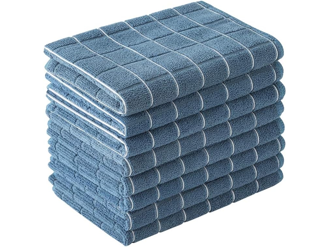 Paños De Cocina De Microfibra Toallas De Cocina Suaves, Súper Absorbentes Y Sin Pelusa, Paquete De 8, 26 X 18 Pulgadas