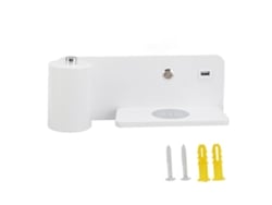 2026-lámpara De Pared Led Con Interfaz Usb Y Carga Inalámbrica Para Sala Y Dormitorio Blanco Izquierda 85‑265v