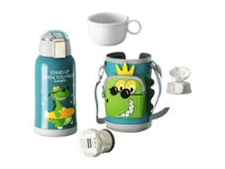 Botella térmica de acero inoxidable de 550 ml con diseño de animales, ideal para viajes y niños. Ly Ebike