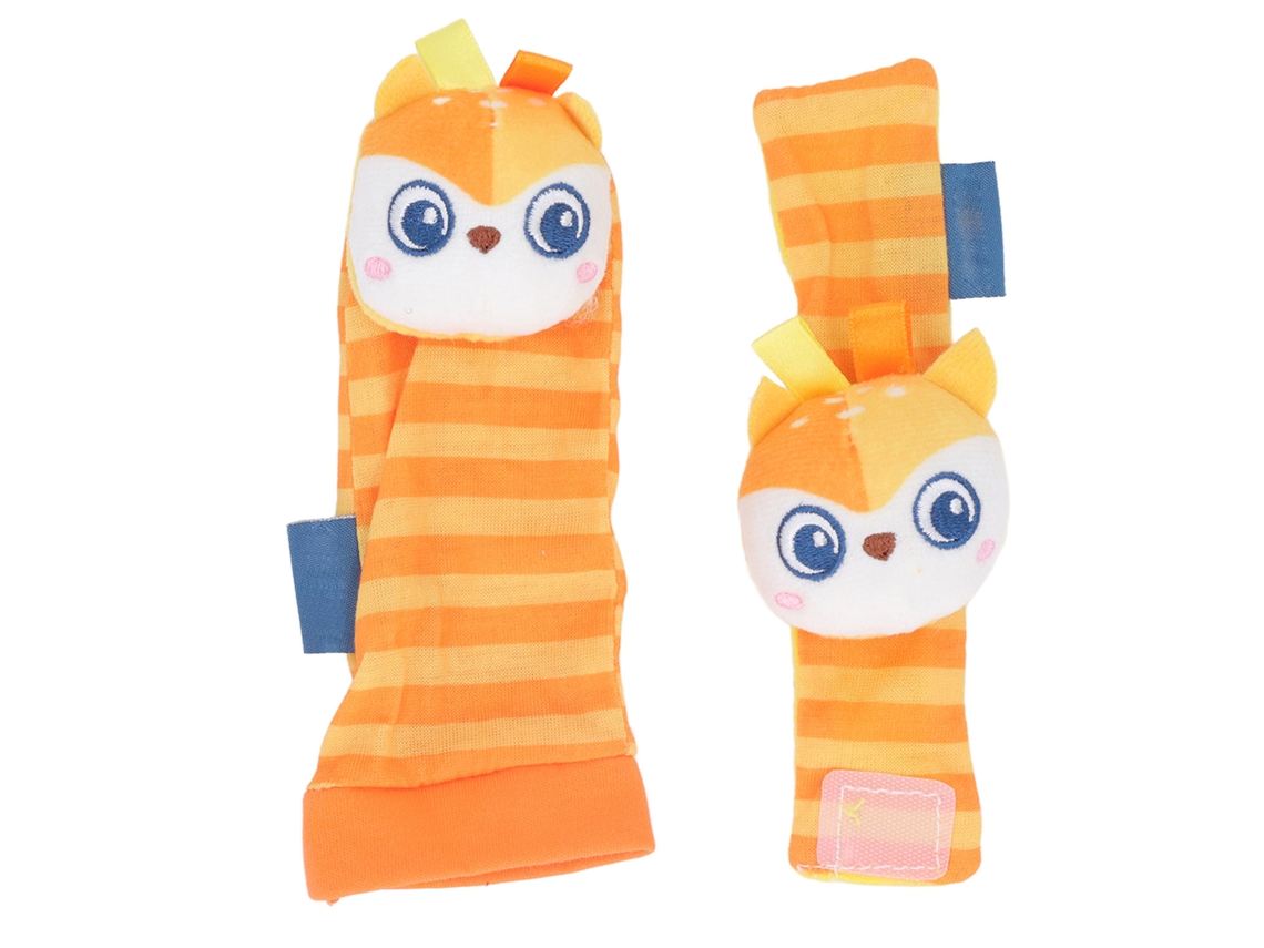Conjunto de pulsera y calcetines para bebé con sonido, juguetes para el desarrollo cerebral infantil.