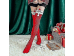 Calcetines suaves de lana coral hasta la rodilla, ideales para el invierno, para niñas y mujeres. Calcetines de rayas con estampados de animales, pelusas y dibujos animados.