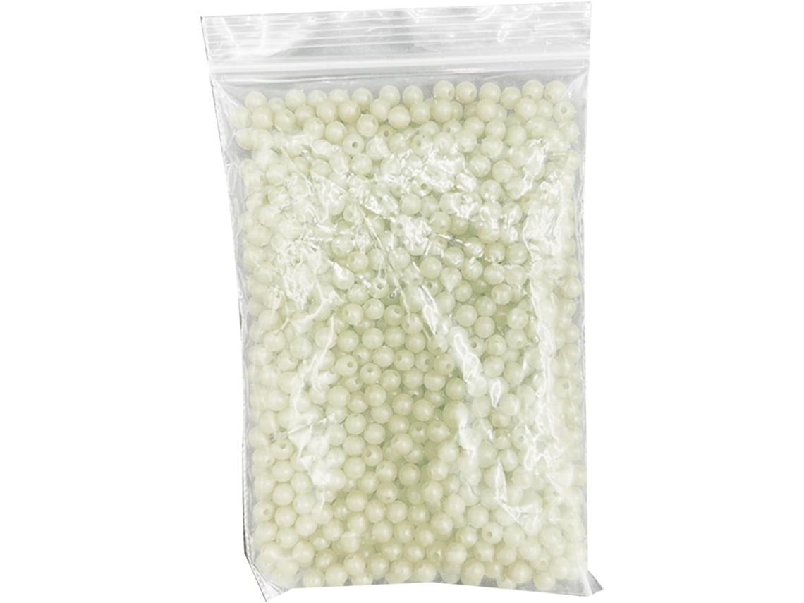Paquete De 1000 Perlas Luminosas Para Pesca Nocturna: Perlas Redondas Flotantes Surtidas Para Agua Salada Y Dulce.